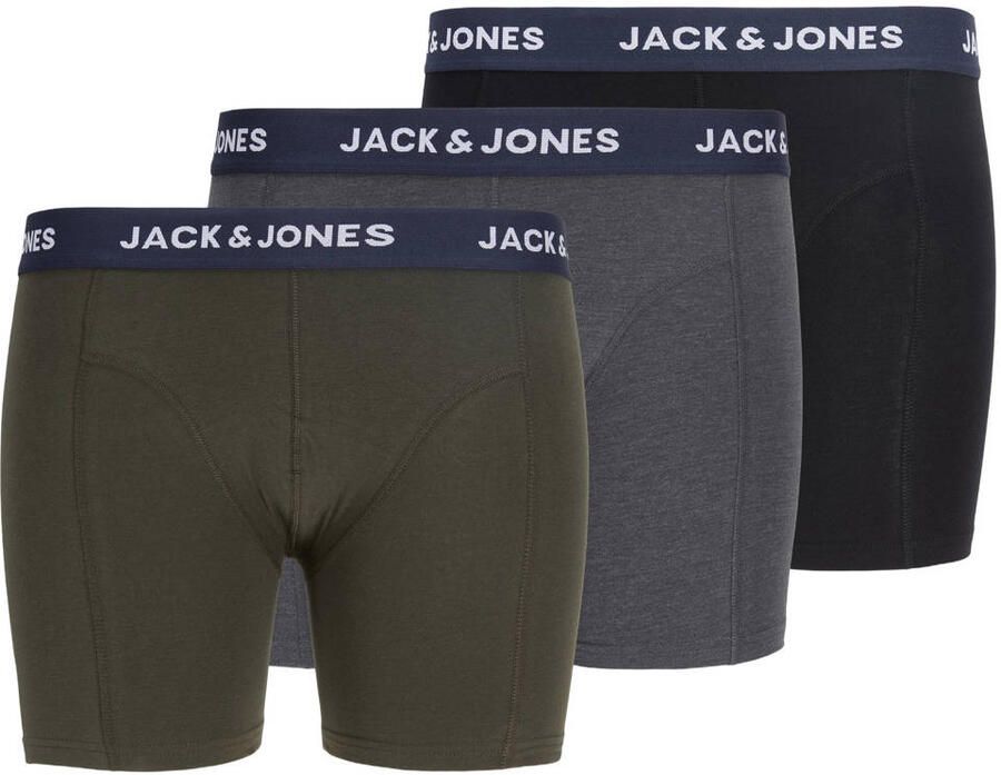 Jack & jones Clamp Solid Trunks Boxershorts Heren (3-pack) (plussize)