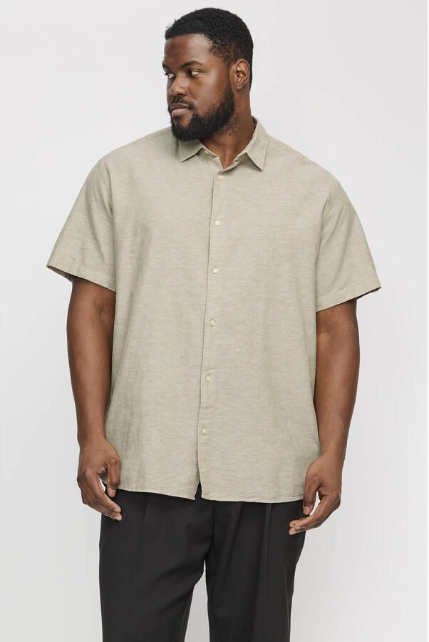 Jack & Jones PlusSize Overhemd met korte mouwen JJEBREEZE SHIRT SS SN PLS
