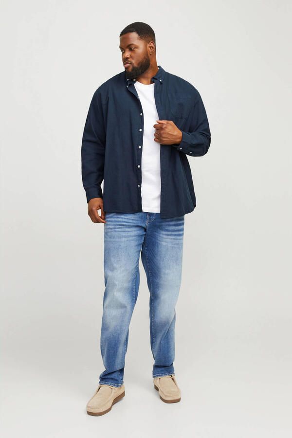 Jack & Jones PlusSize Overhemd met lange mouwen OXFORD SHIRT