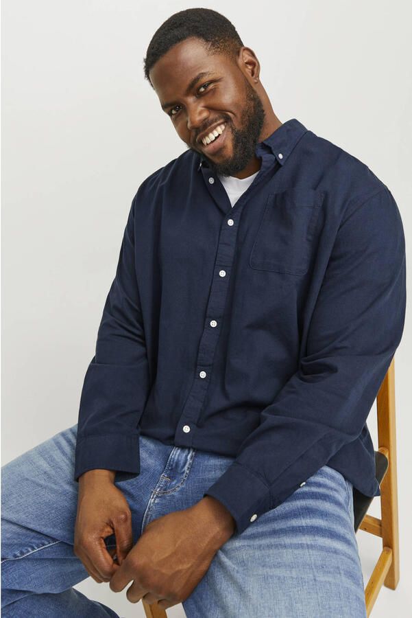 Jack & Jones PlusSize Overhemd met lange mouwen OXFORD SHIRT - Foto 3
