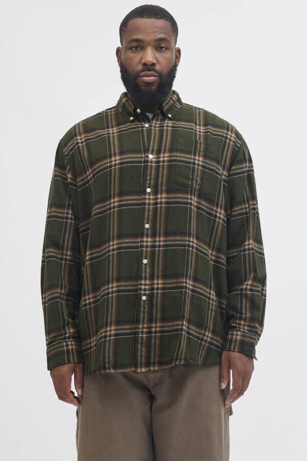 Jack & Jones PlusSize Overhemd met lange mouwen JJECLASSIC FLANNEL CHECK SHIRT LS SN PLS