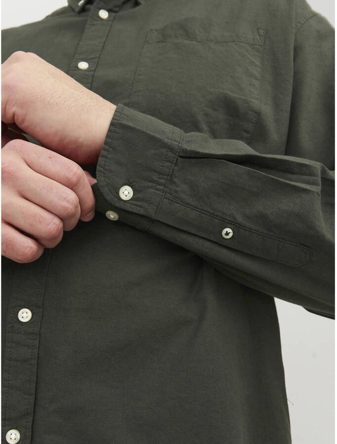 Jack & Jones PlusSize Overhemd met lange mouwen JJ JJEOXFORD SHIRT L S
