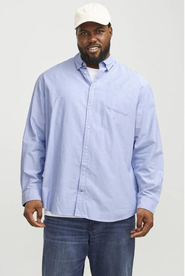 Jack & Jones PlusSize Overhemd met lange mouwen OXFORD SHIRT