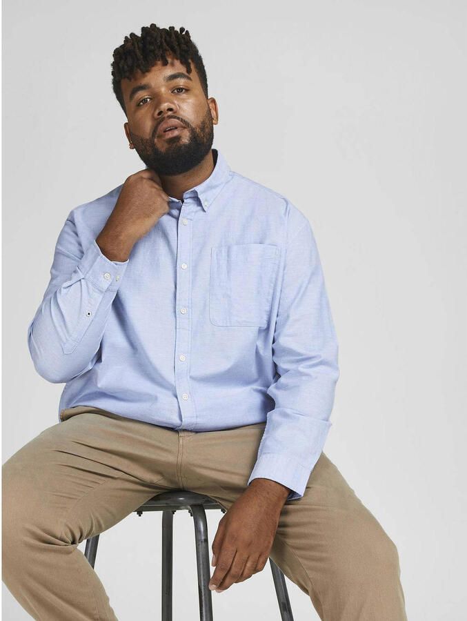 Jack & Jones PlusSize Overhemd met lange mouwen OXFORD SHIRT - Foto 2