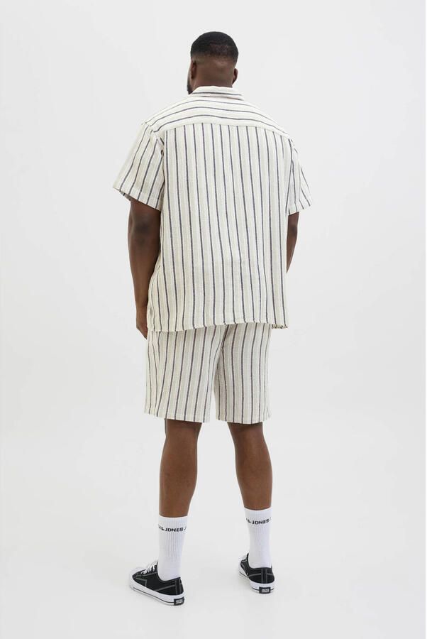 Jack & Jones PlusSize Overhemd met korte mouwen JORCOBA STRIPE RESORT SHIRT SS SN PLS