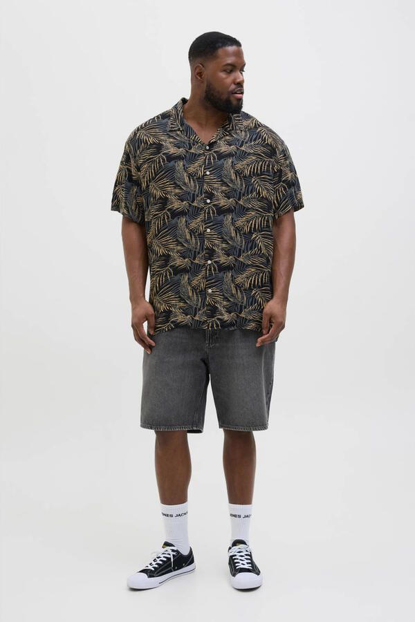 Jack & Jones PlusSize Overhemd met korte mouwen JJEJEFF TROPICAL AOP RESORT SHIRT SN PLS - Foto 2
