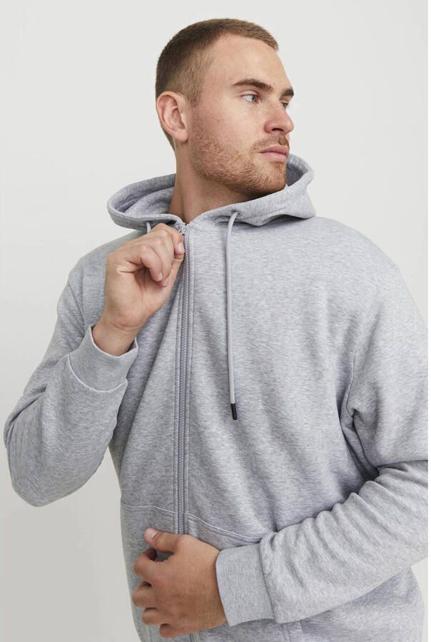Jack & Jones PlusSize Capuchonsweatvest JJEBRADLEY met capuchon en zachte binnenkant