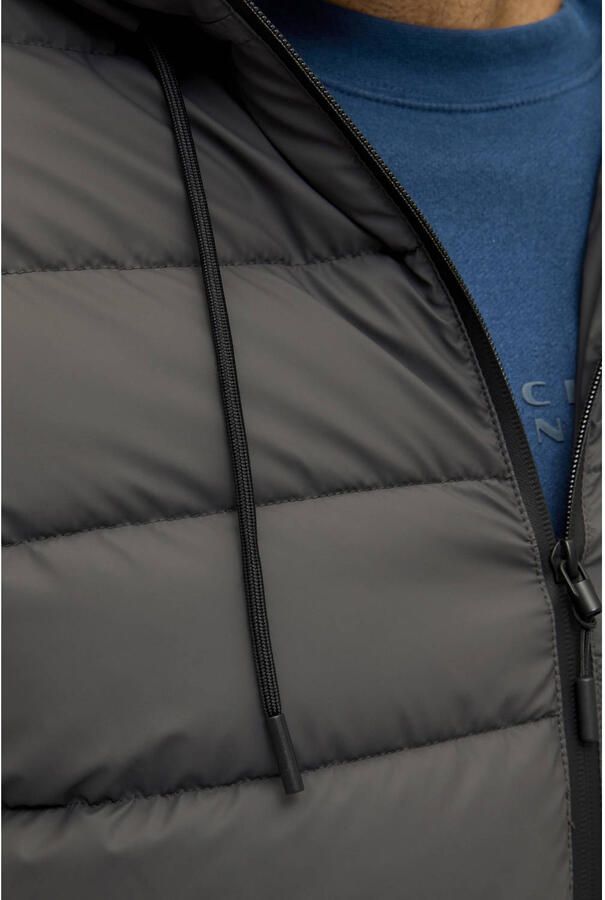 JACK & JONES PLUS SIZE gewatteerde jas Plus Size antraciet - Foto 2
