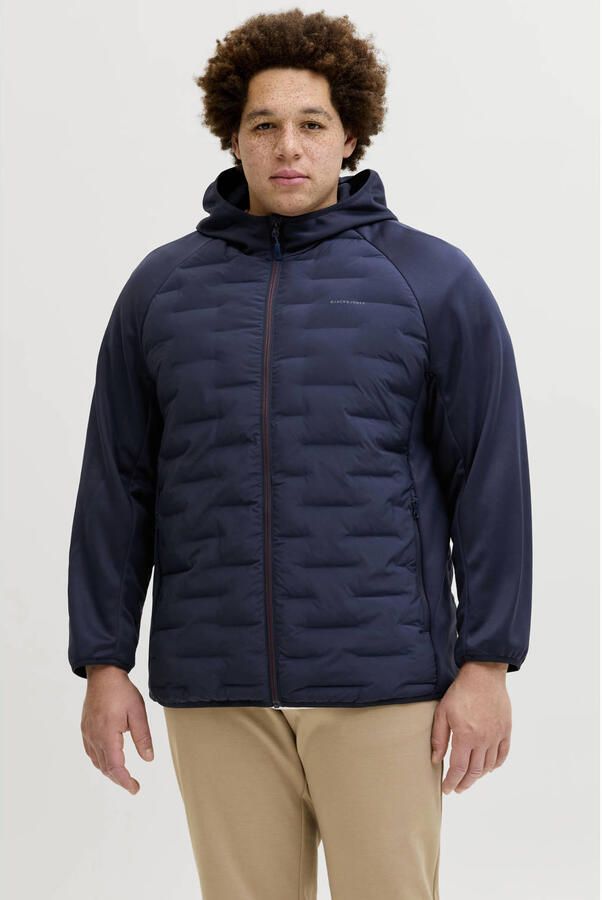 JACK & JONES PLUS SIZE gewatteerde jas Plus Size donkerblauw