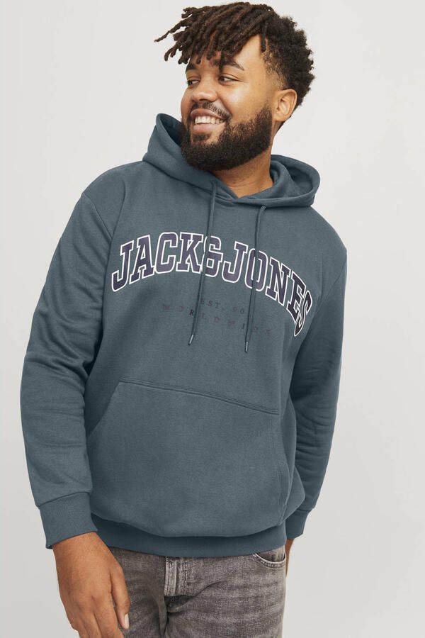 Jack & Jones PlusSize Hoodie JJECALEB VARSITY SWEAT HOOD NOOS PLS - Foto 2