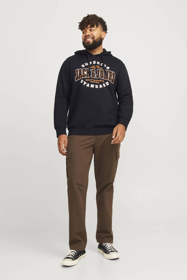 Jack & Jones PlusSize Hoodie JJELOGO SWEAT HOOD 2 COL 24 25 NOOS PLS