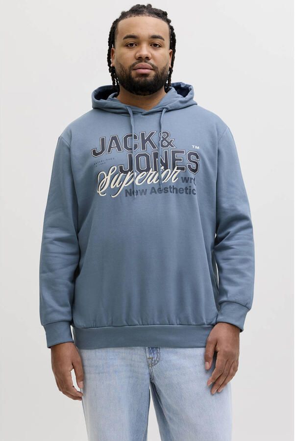 JACK & JONES PLUS SIZE hoodie Plus Size blauw