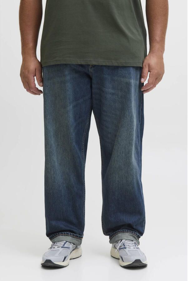 JACK & JONES PLUS SIZE JJICHRIS JJORIGINAL loose fit jeans medium blue denim Plus Size