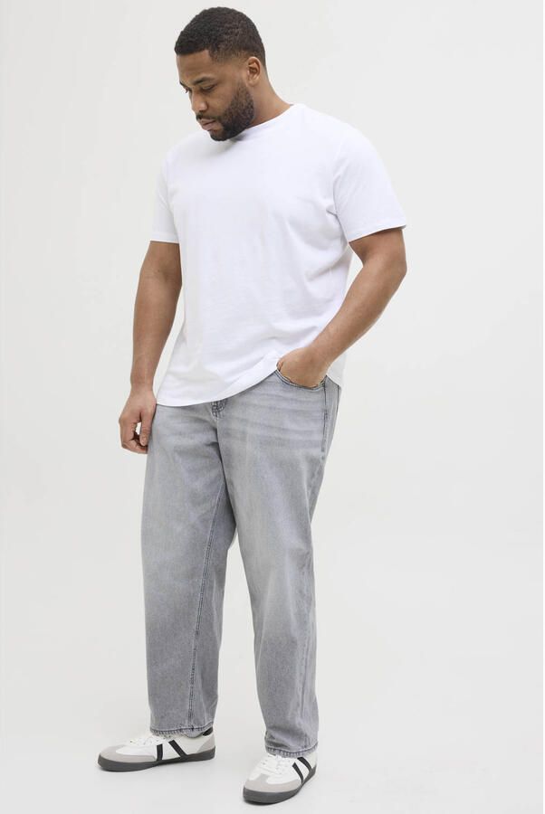 JACK & JONES PLUS SIZE JJICHRIS JJORIGNIAL regular loose fit jeans grey denim