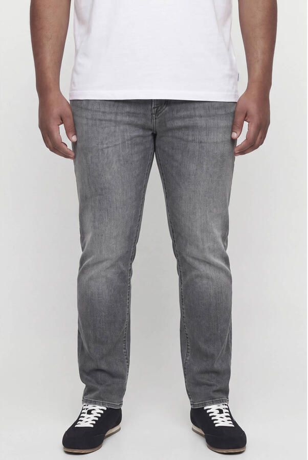 JACK & JONES PLUS SIZE JJIMIKE JJORIGINAL tapered jeans grijs denim