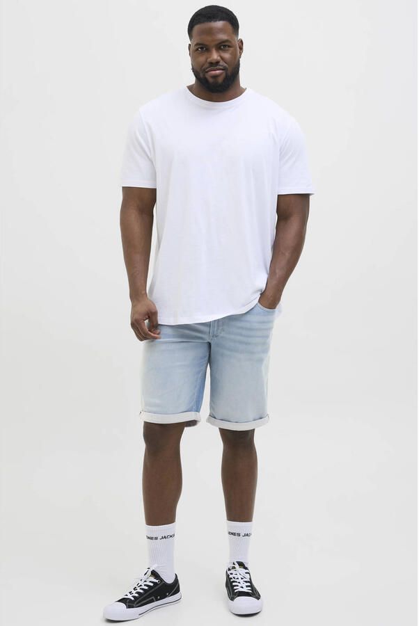 JACK & JONES PLUS SIZE JJIRICK JJICON denim regular short blue denim - Foto 4
