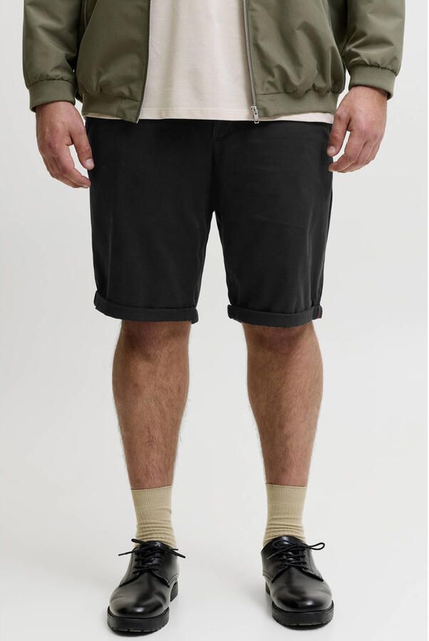 JACK & JONES PLUS SIZE JPSTBOWIE regular chino short zwart