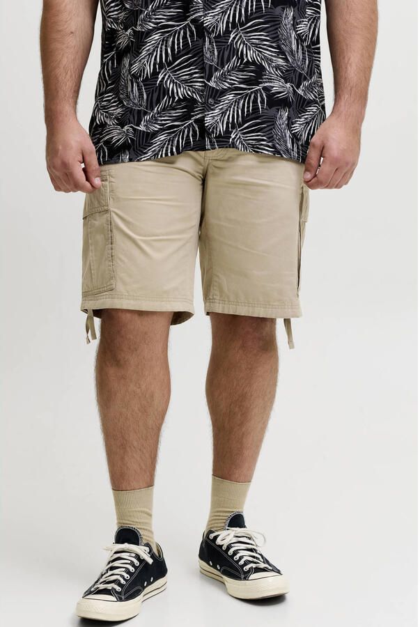 JACK & JONES PLUS SIZE JPSTCOLE relaxed cargo short beige