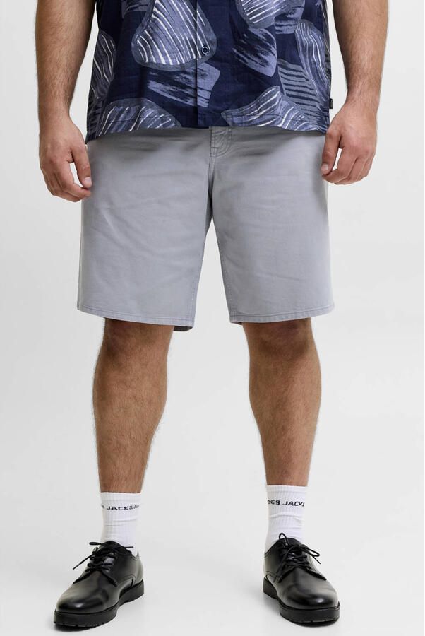 JACK & JONES PLUS SIZE JPSTTONY denim short grijsblauw