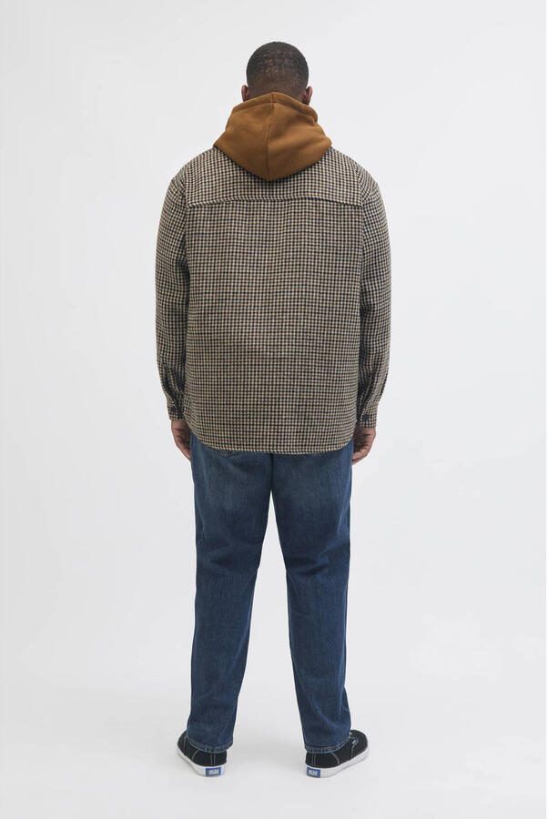 JACK & JONES PLUS SIZE overshirt bruin - Foto 3