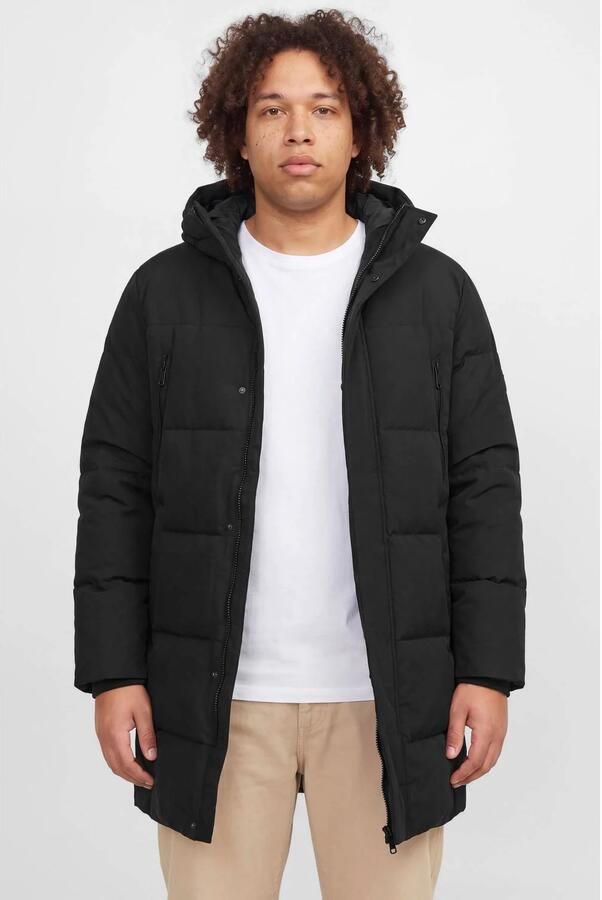JACK & JONES PLUS SIZE pufferjas zwart - Foto 3