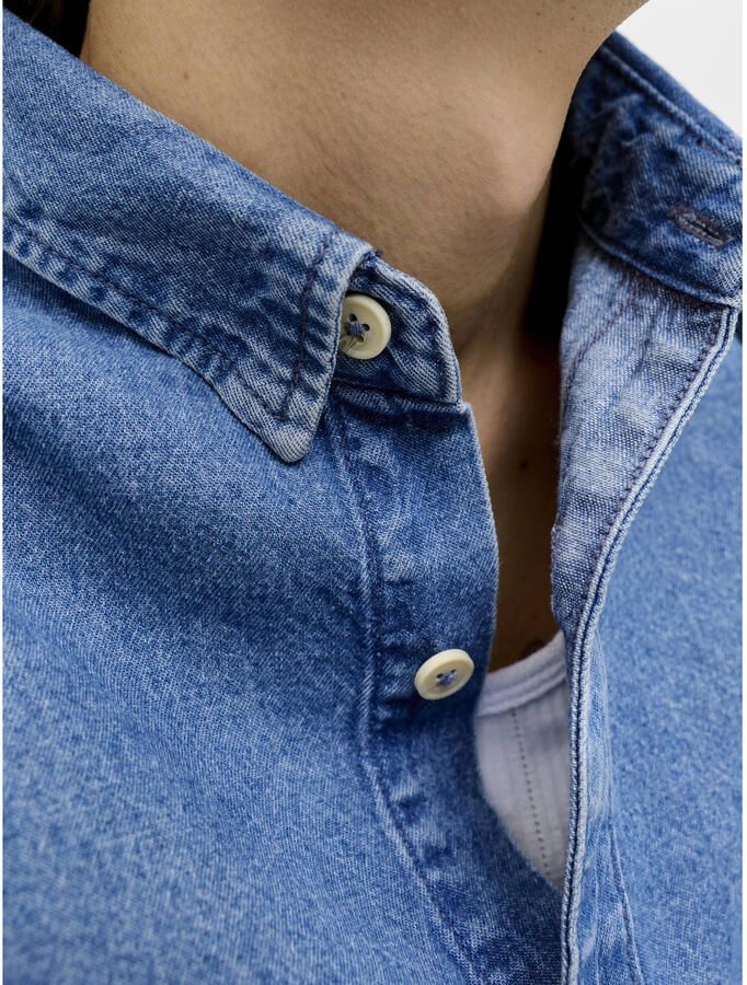 JACK & JONES PLUS SIZE regular casual overhemd Plus Size medium blue denim - Foto 2