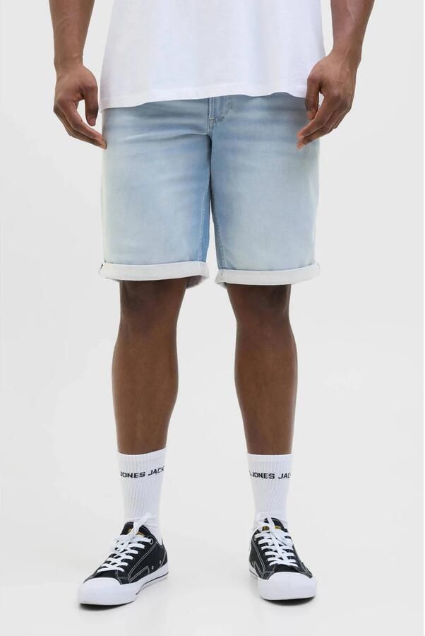 JACK & JONES PLUS SIZE regular denim short light blue denim - Foto 2
