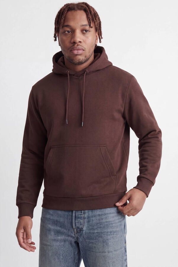 JACK & JONES PLUS SIZE regular fit hoodie bitter chocolate