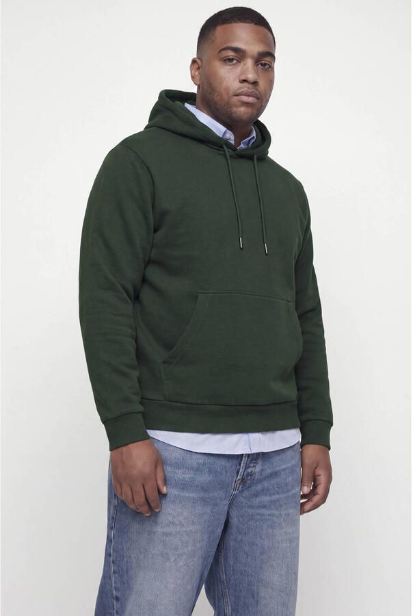 JACK & JONES PLUS SIZE regular fit hoodie scarab