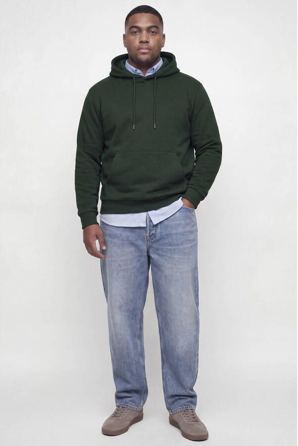 JACK & JONES PLUS SIZE regular fit hoodie scarab - Foto 3
