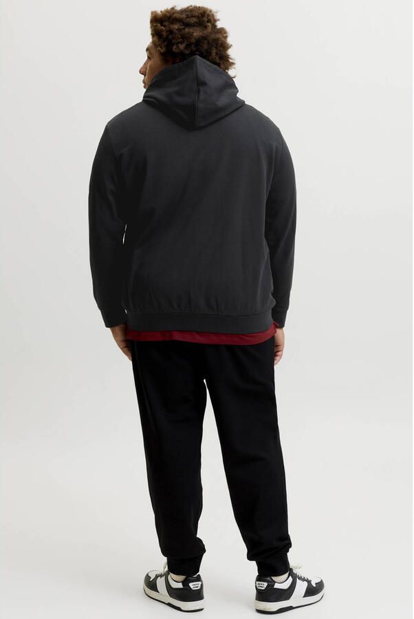 JACK & JONES PLUS SIZE regular fit hoodie zwart - Foto 2