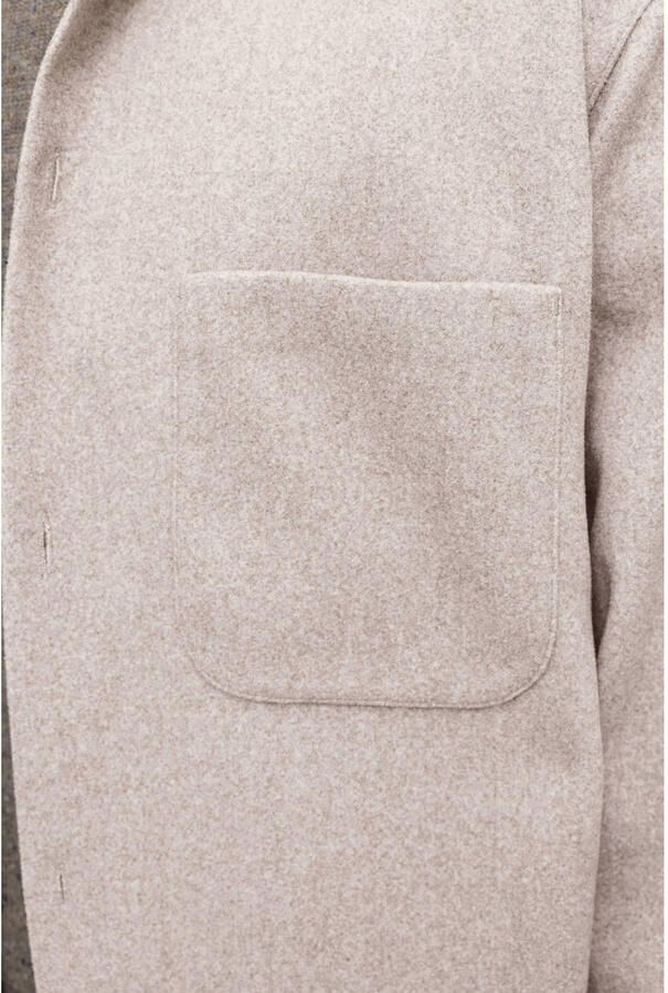 JACK & JONES PLUS SIZE regular fit overshirt oatmeal - Foto 2