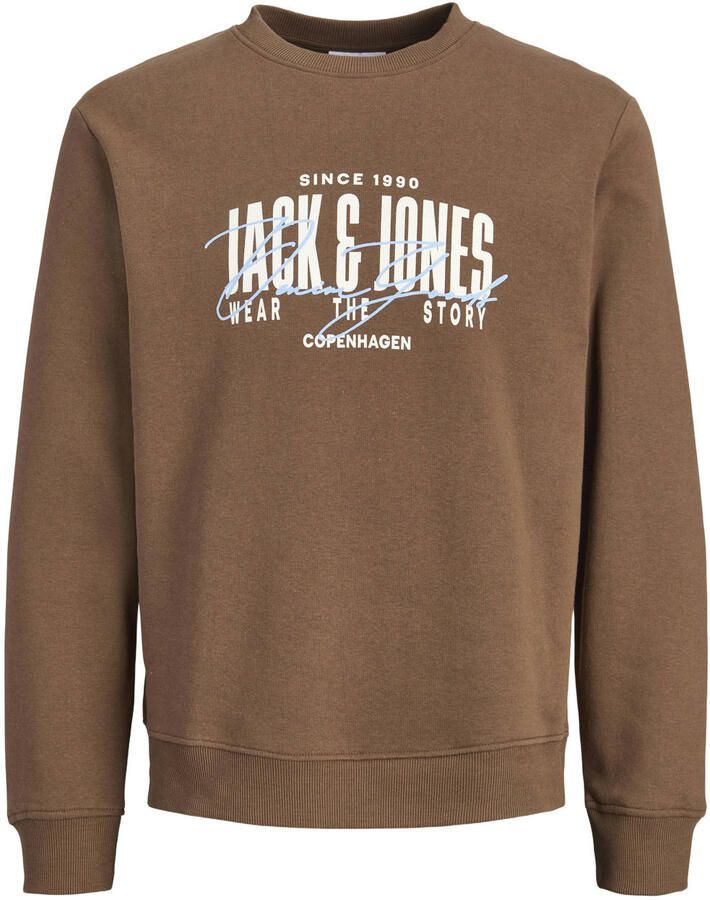 JACK & JONES PLUS SIZE regular fit sweater cocoa