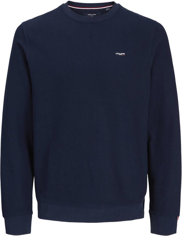 JACK & JONES PLUS SIZE regular fit sweater donkerblauw