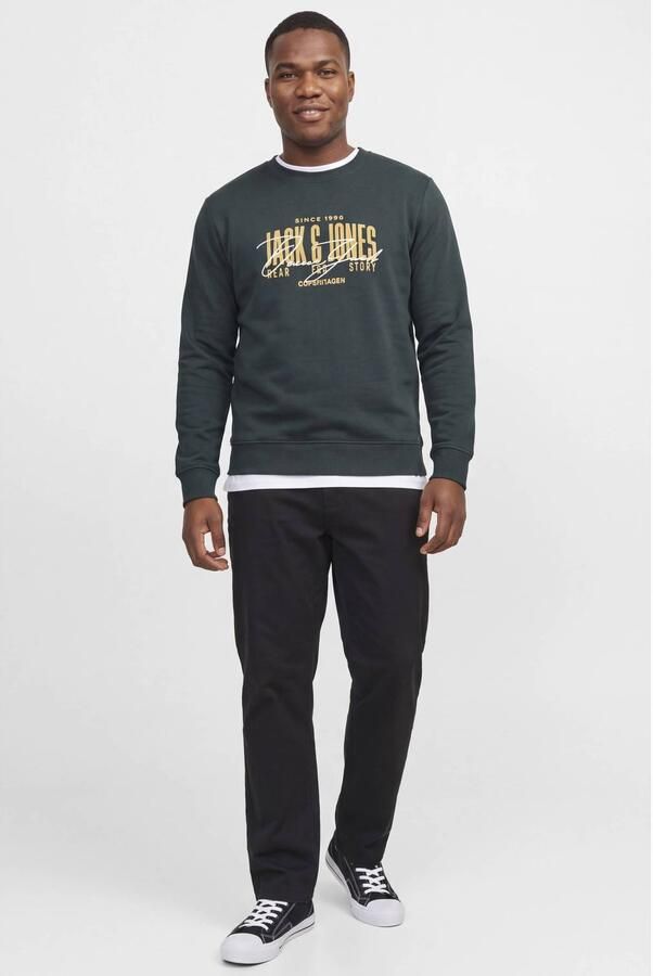 JACK & JONES PLUS SIZE regular fit sweater met logo scarab - Foto 2