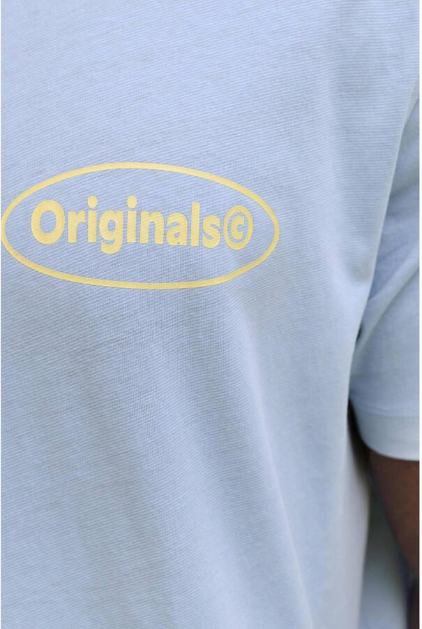 JACK & JONES PLUS SIZE regular fit T-shirt met backprint lichtblauw - Foto 3