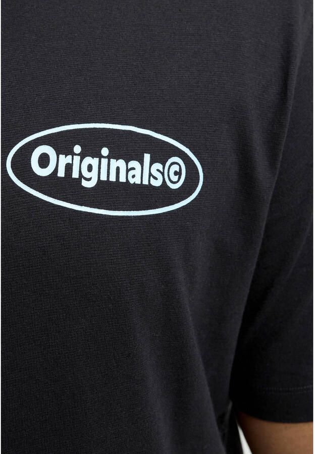 JACK & JONES PLUS SIZE regular fit T-shirt met backprint zwart - Foto 2