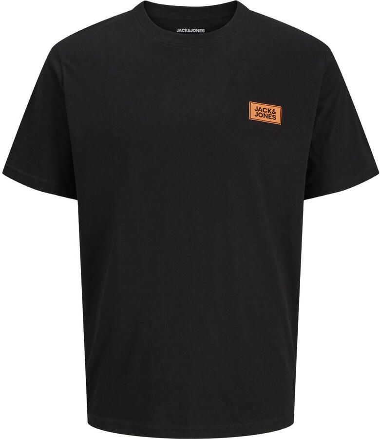 JACK & JONES PLUS SIZE regular fit T-shirt met logo zwart - Foto 2