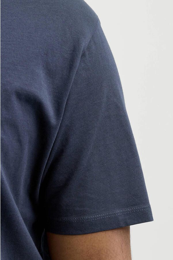 JACK & JONES PLUS SIZE regular fit T-shirt met print donkerblauw - Foto 3