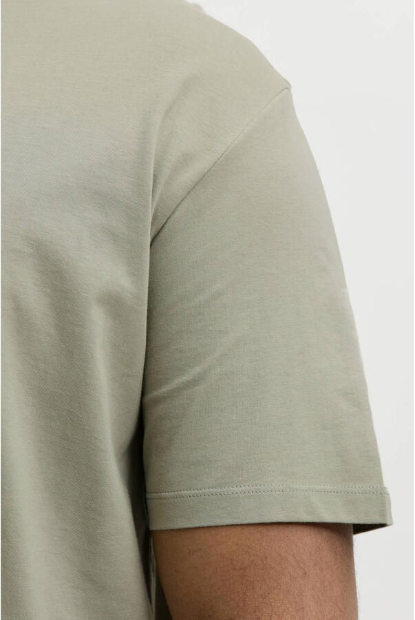 JACK & JONES PLUS SIZE regular fit T-shirt met print groen - Foto 3