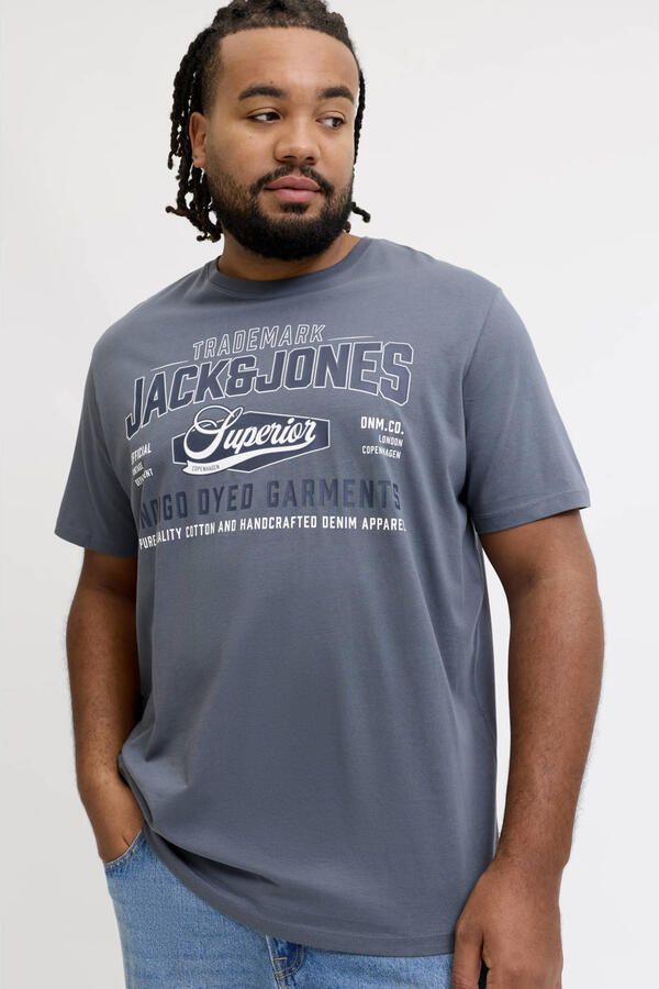 JACK & JONES PLUS SIZE regular fit T-shirt met print turbulence - Foto 2