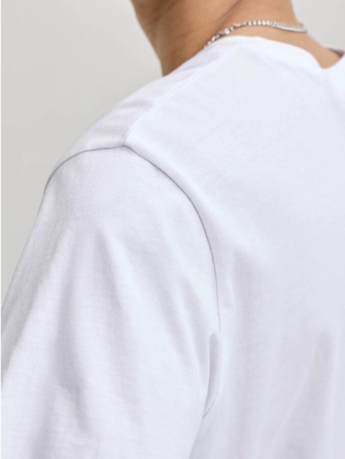 JACK & JONES PLUS SIZE regular fit T-shirt met print wit - Foto 2