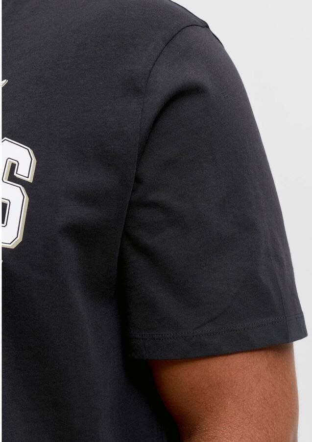 JACK & JONES PLUS SIZE regular fit T-shirt met print zwart - Foto 2