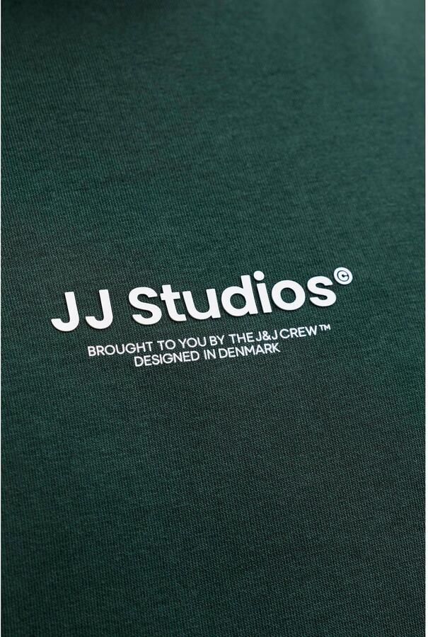 JACK & JONES PLUS SIZE regular fit trui met logo donkergroen - Foto 2