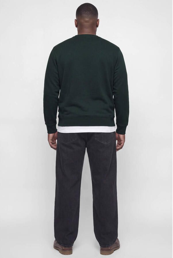 JACK & JONES PLUS SIZE regular fit trui met logo donkergroen - Foto 2