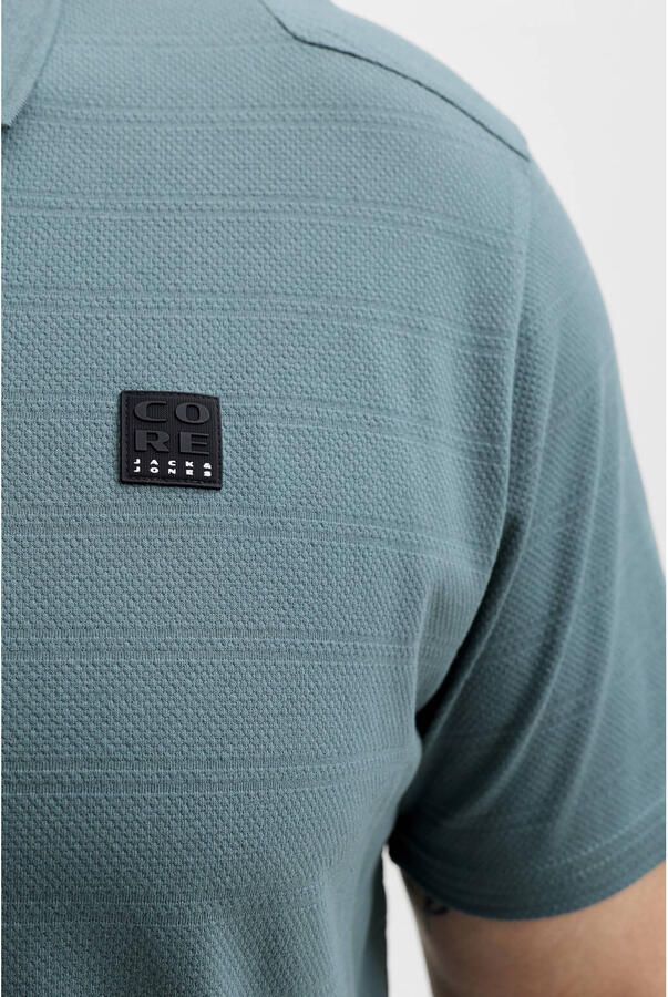 JACK & JONES PLUS SIZE regular polo blauw - Foto 3