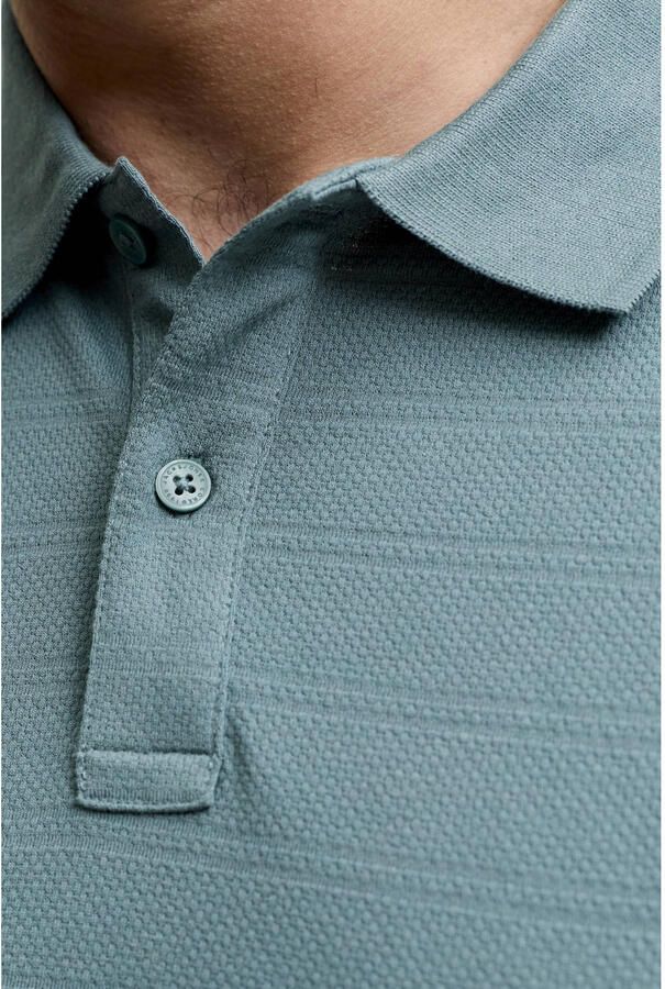 JACK & JONES PLUS SIZE regular polo blauw - Foto 2