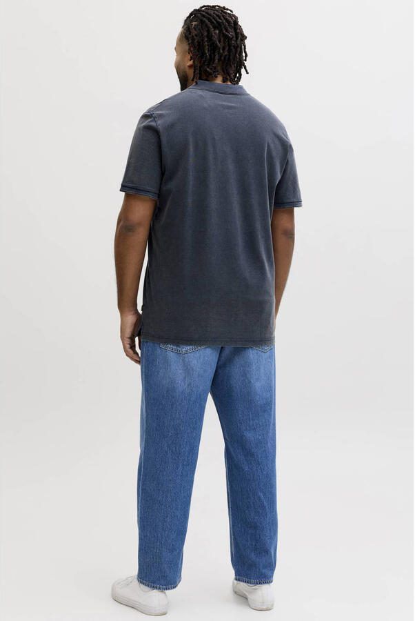 JACK & JONES PLUS SIZE regular polo Plus Size donkerblauw - Foto 3