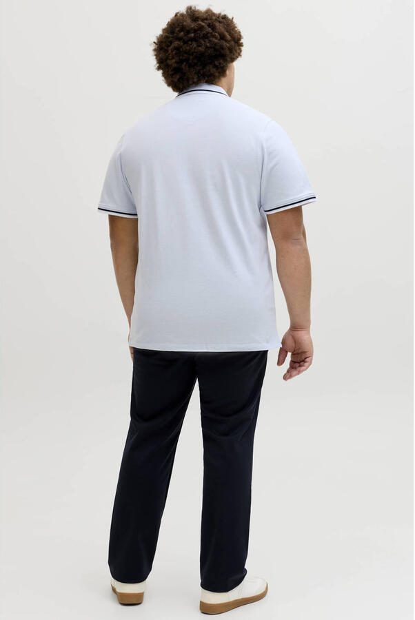 JACK & JONES PLUS SIZE regular polo Plus Size lichtblauw - Foto 3