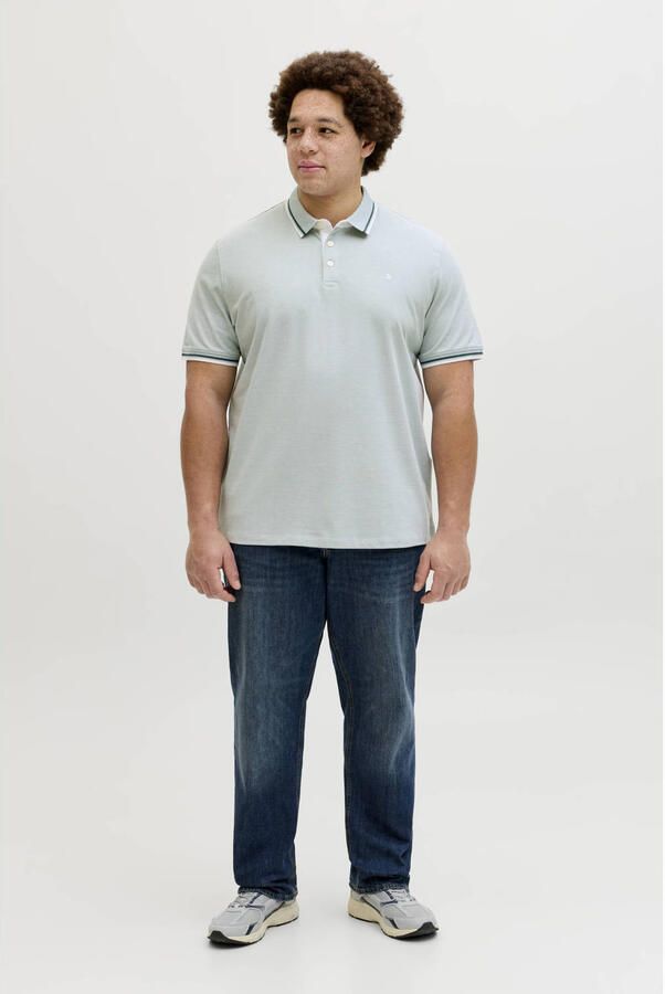 JACK & JONES PLUS SIZE regular polo Plus Size mintgroen - Foto 3